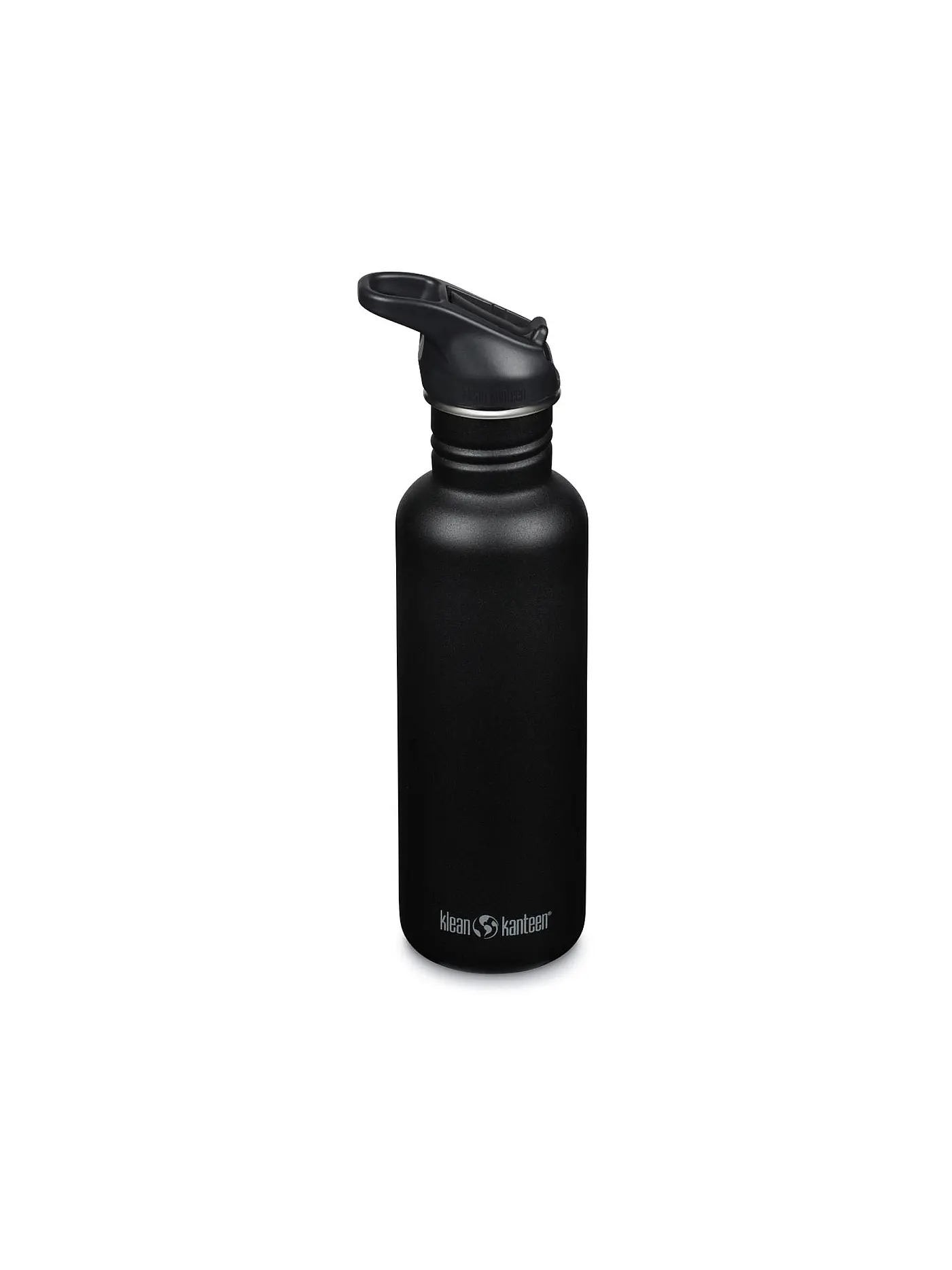 KLEAN KANTEEN | Trinkflasche Classic Flip Seal Sport Cap Wistraw 532ml | schwarz